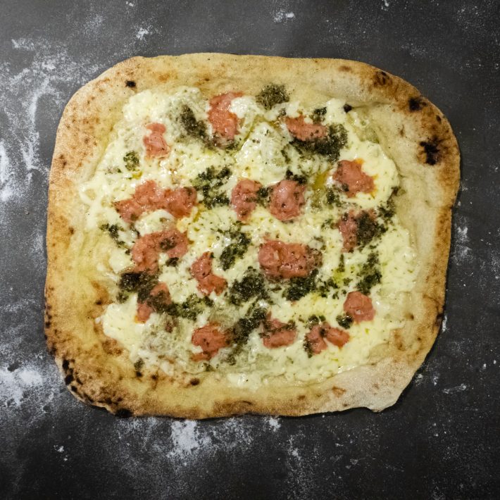 Pizza Longaniza Chimichurri