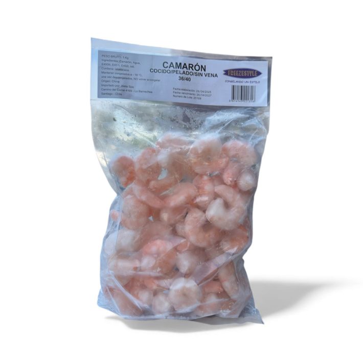 Camarón Cocido 36/40, pelado y desvenado