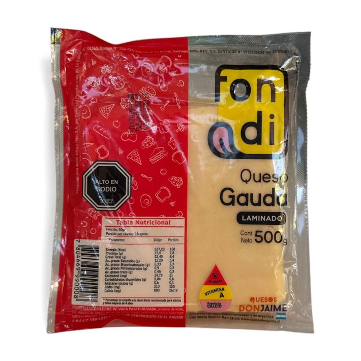 Queso Gouda Laminado 500 Grs